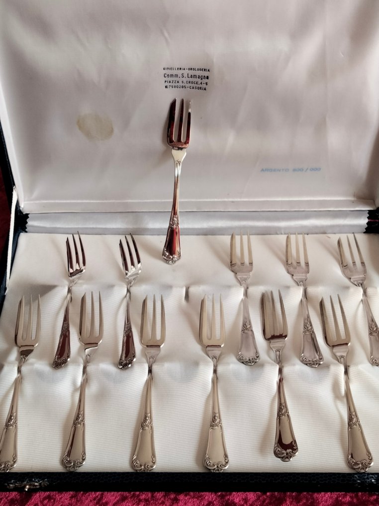 Cake fork (12) - .800 silver #2.1