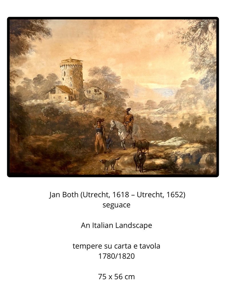 Scuola olandese (XVIII-XIX) - Italian Landscape - NO RESERVE #2.1