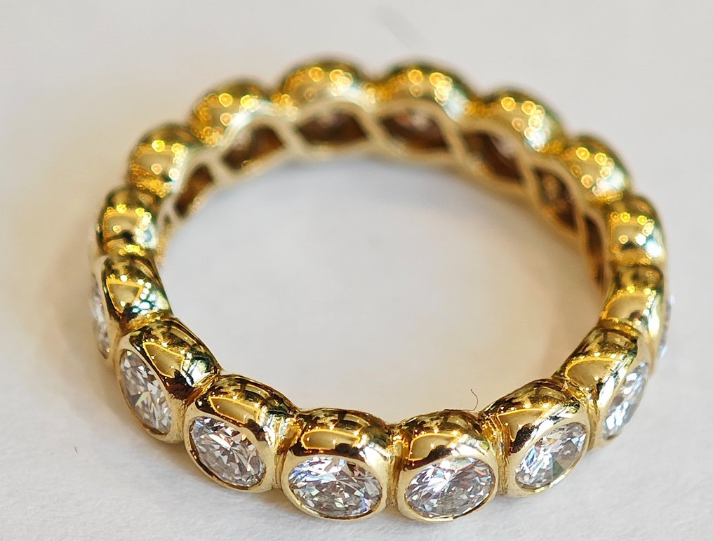 Anello - 18 carati Oro giallo -  1.60ct. tw. Diamante #2.1