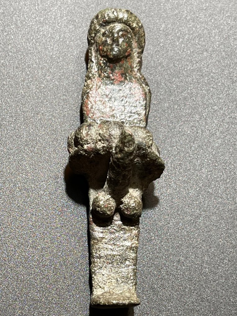 Muinainen Rooma Pronssi Priapuksen symbolinen hahmo, jumaluus, jolla on ylimitoitettu, pysyvä erektio. Itävallan viennin #2.1