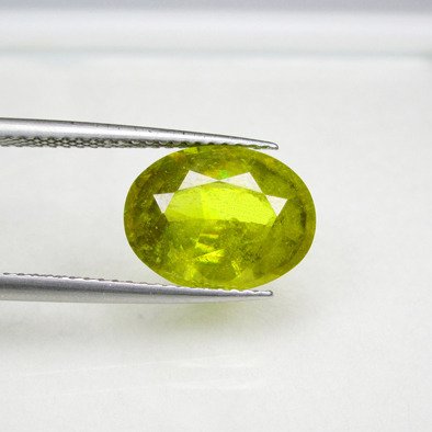 1 pcs  绿色, 黄色 榍石  - 4.29 ct - 国际宝石研究院（IGI） - 美丽的色彩 #2.1