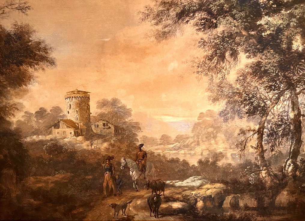 Scuola olandese (XVIII-XIX) - Italian Landscape - NO RESERVE #1.1