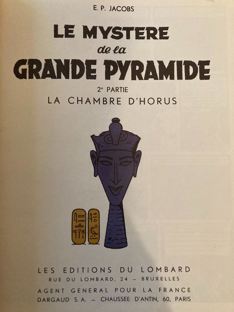 Blake & Mortimer T4 - Le Mystère de la Grande Pyramide 2 - C - 1 Album - Primeira edição - 1955 #1.2