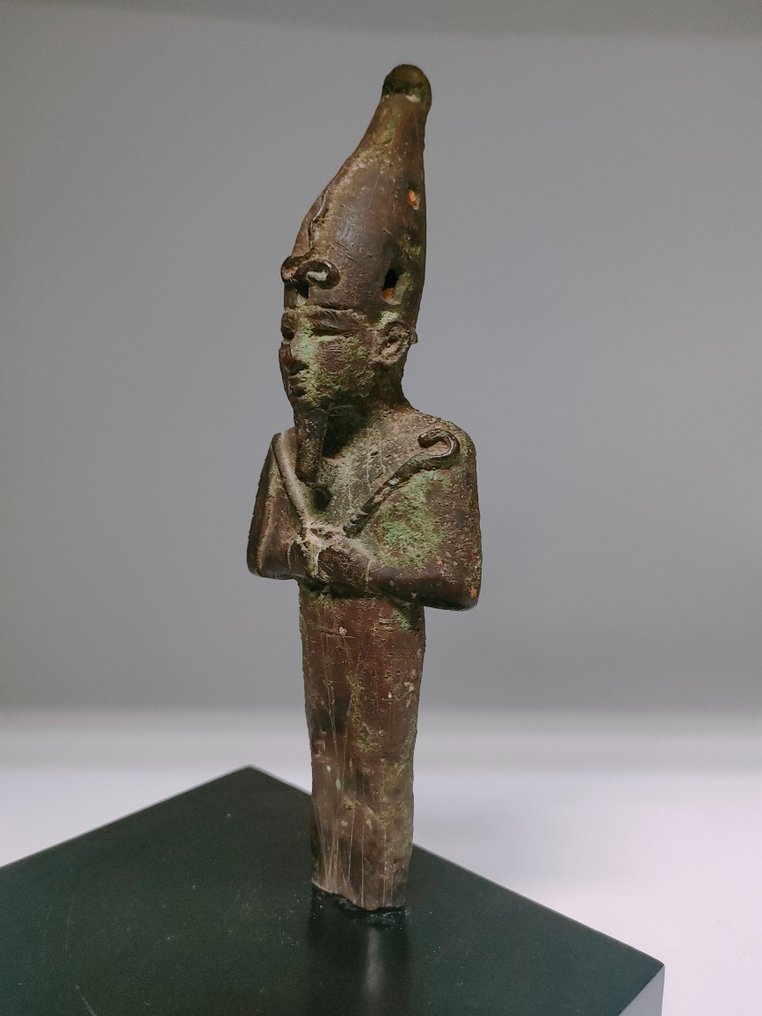 Ancient Egypt, Late Period Bronze Osiris Statue 17,50 cm. #2.1