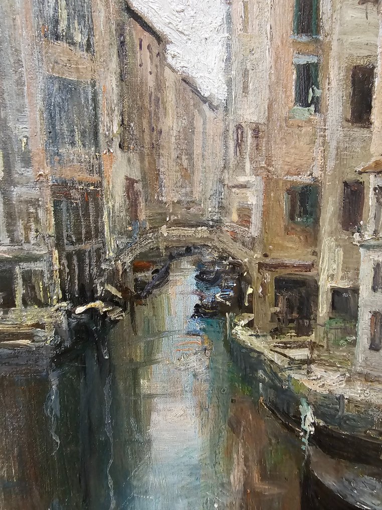 Ugo Matania (1888 - 1979) - Canale di Venezia #3.1