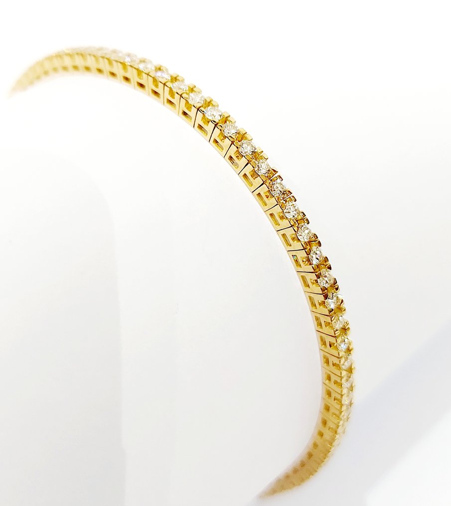 Armband - 18 karaat Geel goud -  2.44ct. tw. Diamant  (Natuurlijk) #1.2