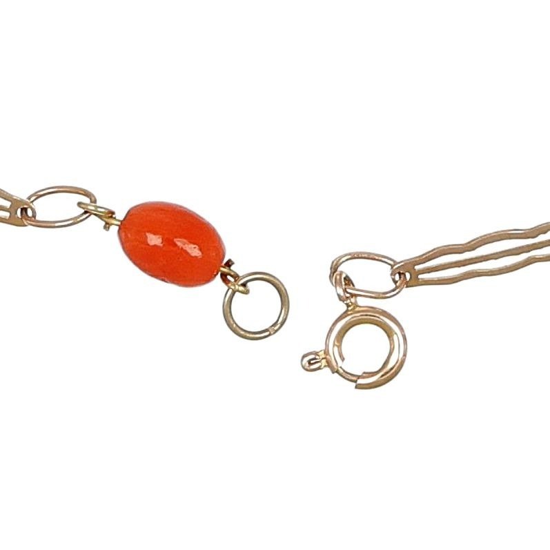 Necklace - 12 kt. Yellow gold Coral #2.1