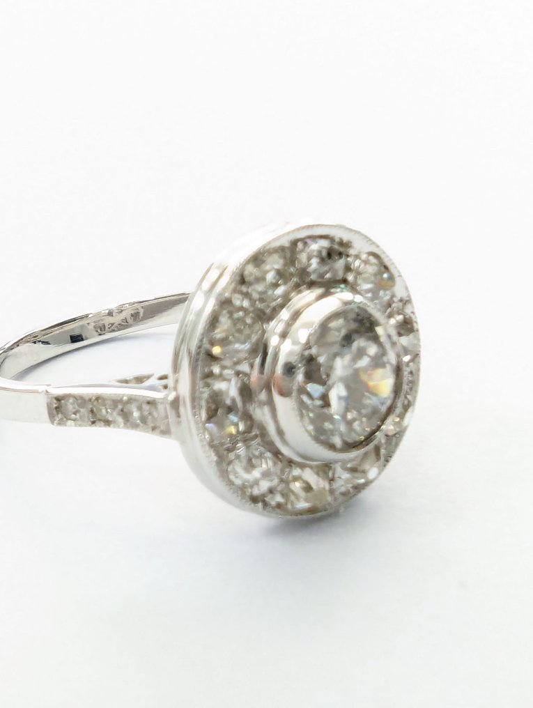 Anello - 18 carati Oro bianco Diamante  (Naturale) - Diamante #2.1