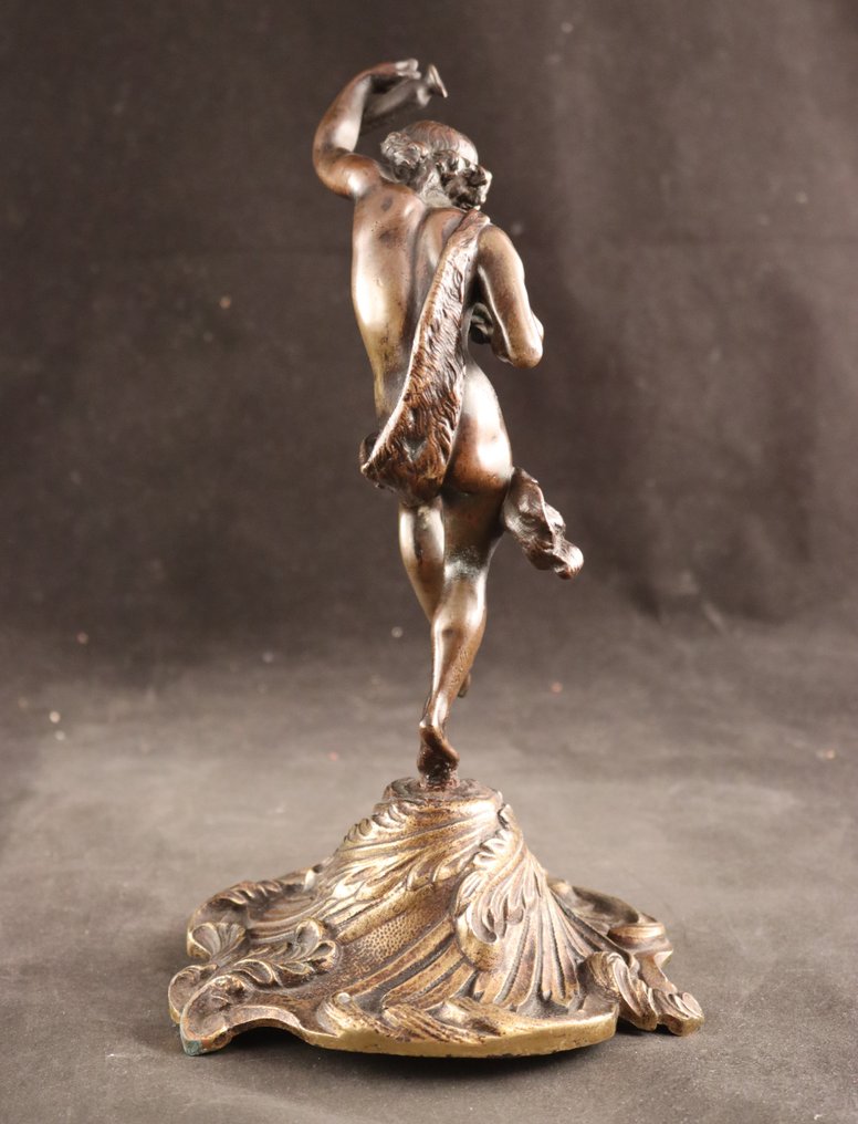 Sculpture, Dansende faun - 25 cm - Bronze #2.1