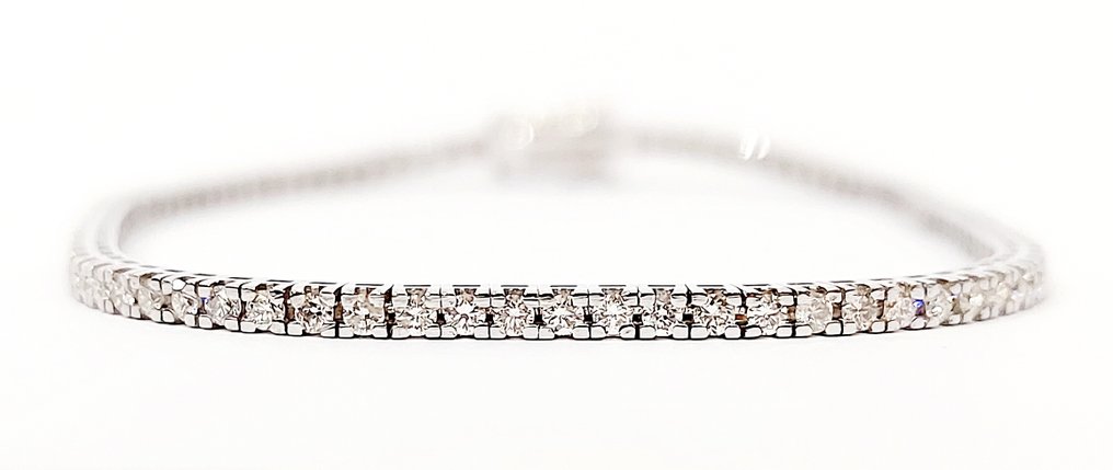 Armband - 18 karaat Witgoud -  1.77 tw. Diamant  (Natuurlijk) #2.1