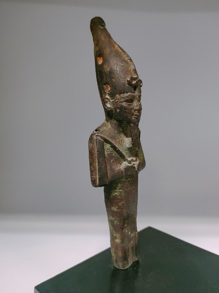 Altes Ägypten, Spätzeit Bronzene Osiris-Statue 17,50 cm. #1.2