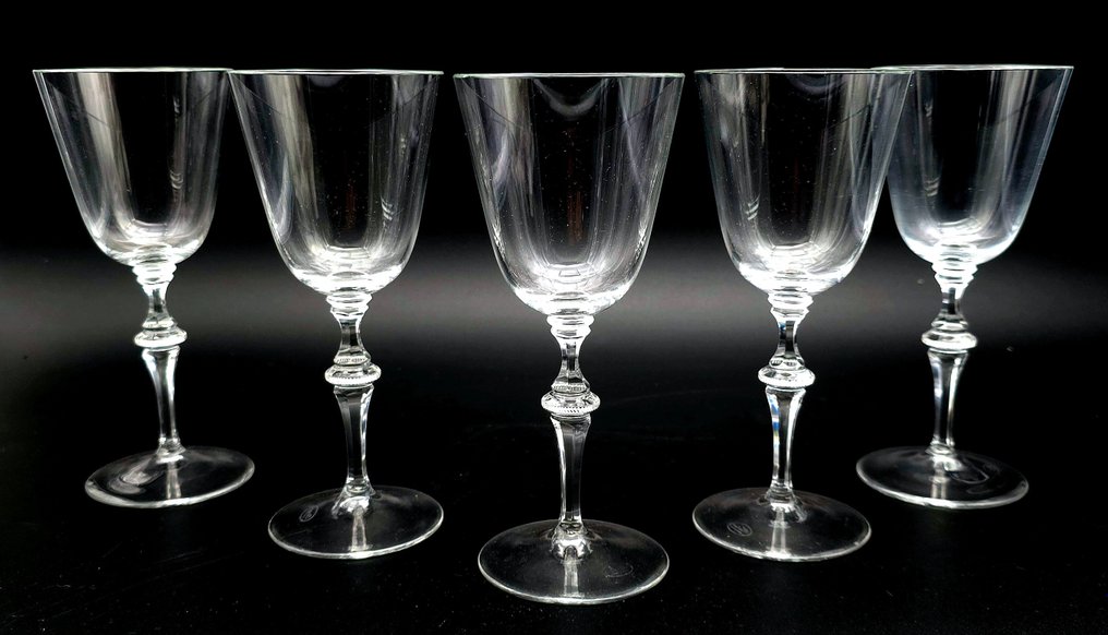 Moser & Söhne - Otto Tauschek - Conjunto de copos de bebidas diversas (5) - MOZART - Cristal - taças de vinho branco #2.2