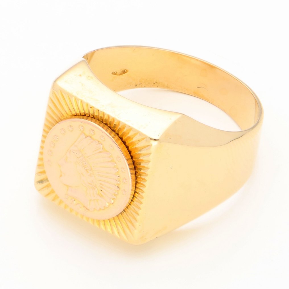 Ring - 18 kt. Yellow gold #1.2