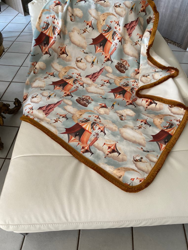 san leucio αποκλειστικό κασμιρέ πλεκτό σουρεαλιστικό τσίρκο - Ταπετσαρία  - 140 cm - 130 cm #2.1