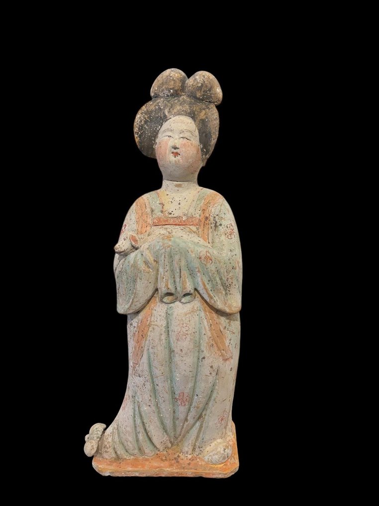 Forntida kinesisk, Tangdynastin Terrakotta Fat Lady med TL-test från QED Laboratoire - 53 cm #1.1