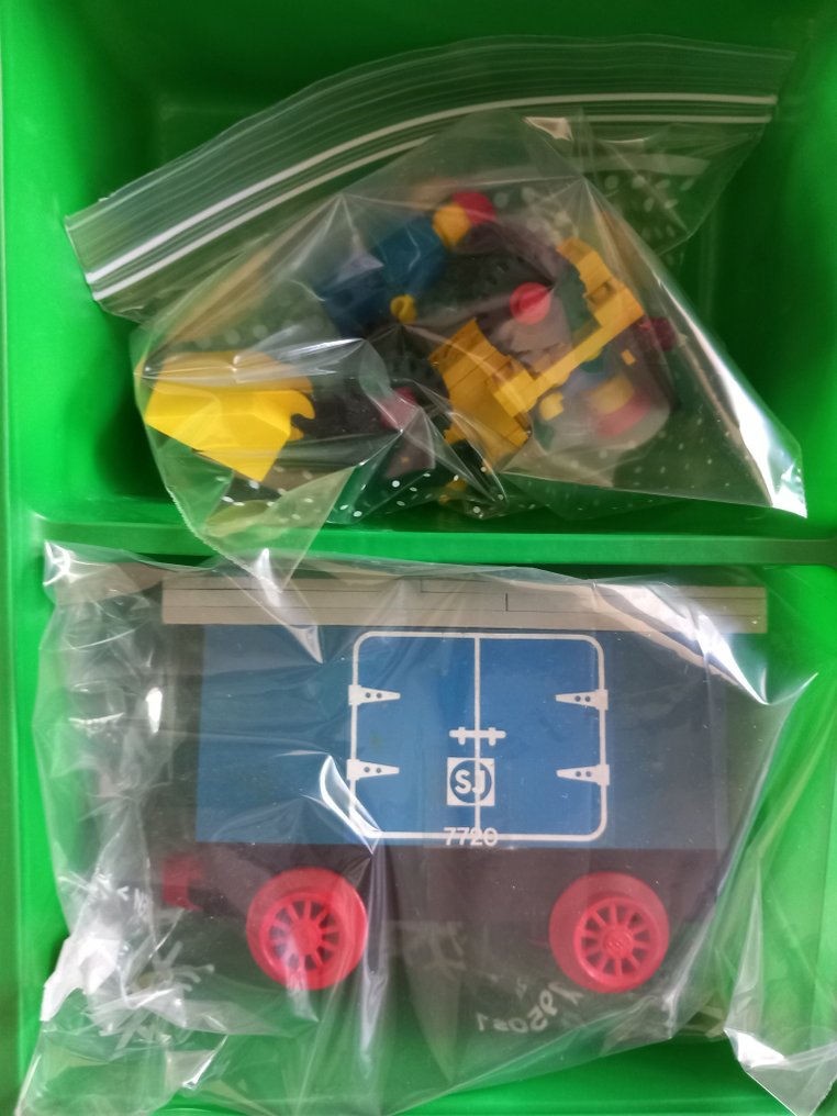 Lego - 7720 - Batterij goederentrein 4.5 Volt met bulldozer  en laadheuvel - 1970–1980 - Danmark #3.2