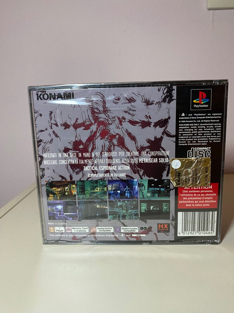 Sony - Playstation 1 (PS1) - Metal Gear Solid - Ita - Videospil - I original forseglet æske #2.1
