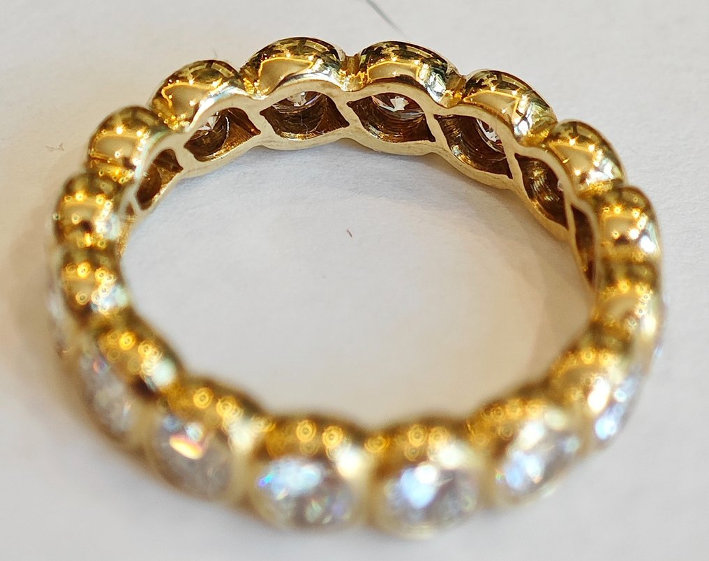 Anello - 18 carati Oro giallo -  1.60ct. tw. Diamante #2.2