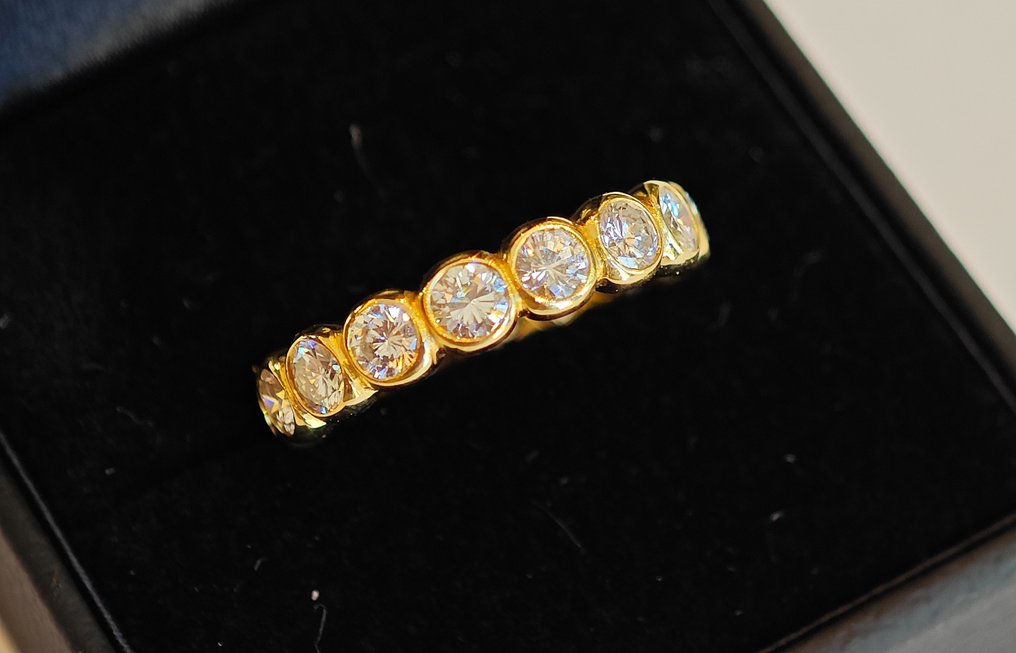 Anello - 18 carati Oro giallo -  1.60ct. tw. Diamante #1.1
