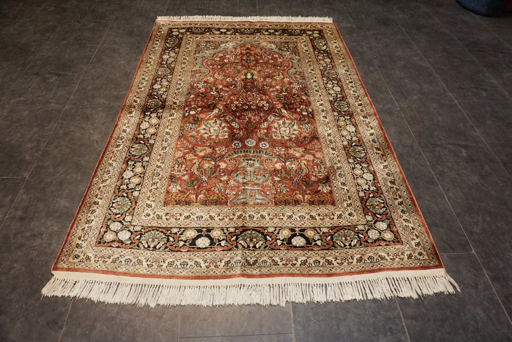 Mătase cașmir - Carpetă - 185 cm - 123 cm #1.1