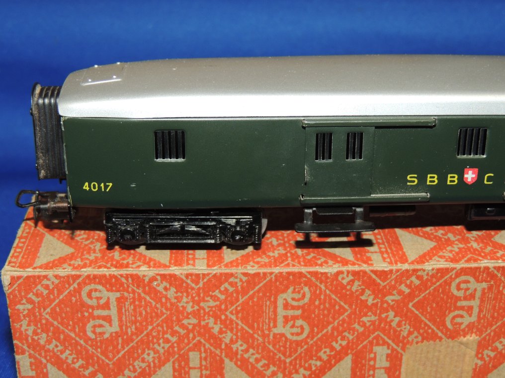 Märklin H0 - 348/4 / 4017.6 - Vagão de modelismo ferroviário (1) - Carrinho de bagagem - SBB-CFF #2.1