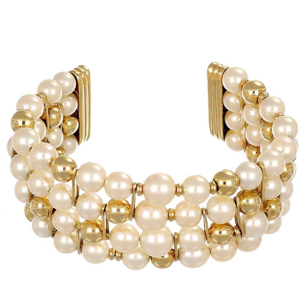 Bracelet - 18 carats Or jaune Perle #1.1