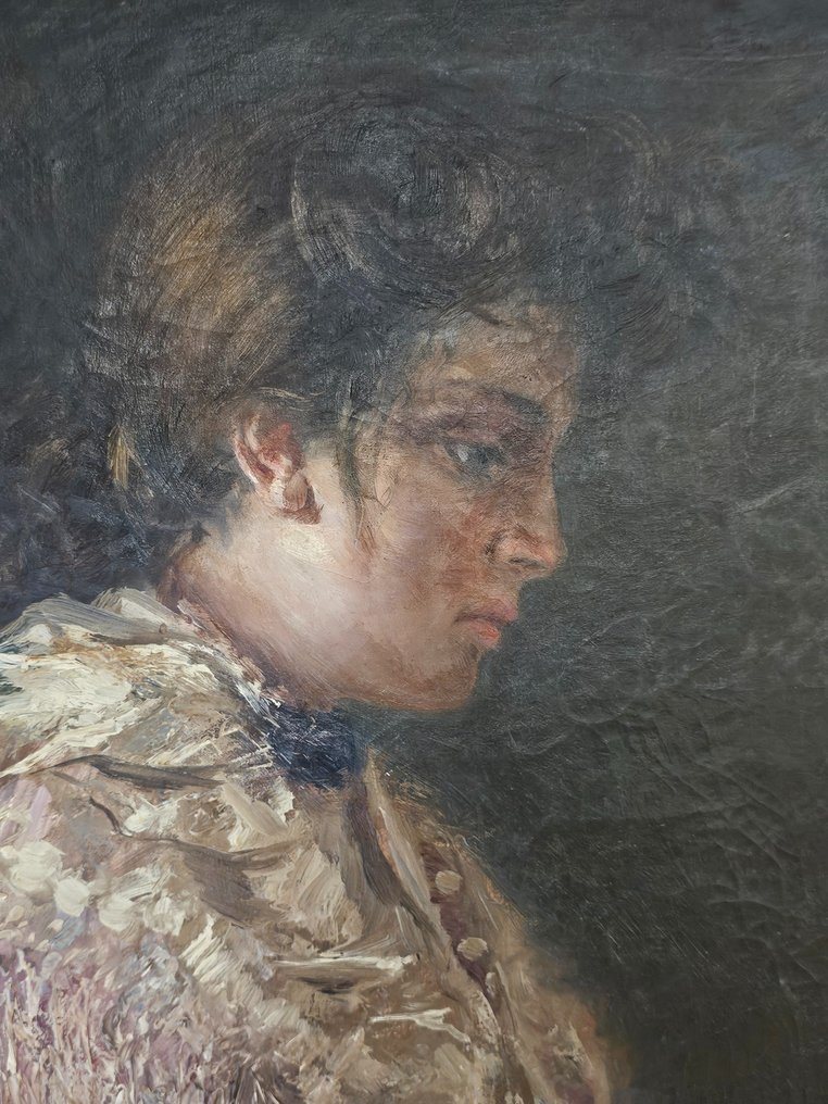 Giuseppe Lamonica (1862 - post 1916) - Profilo femminile #3.2