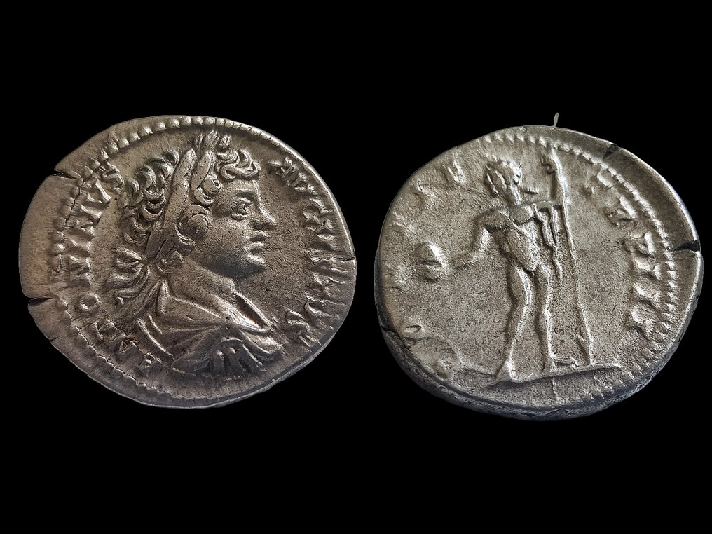 Romerska riket. Caracalla (AD 198-217). Denarius Rome - Sol #2.2