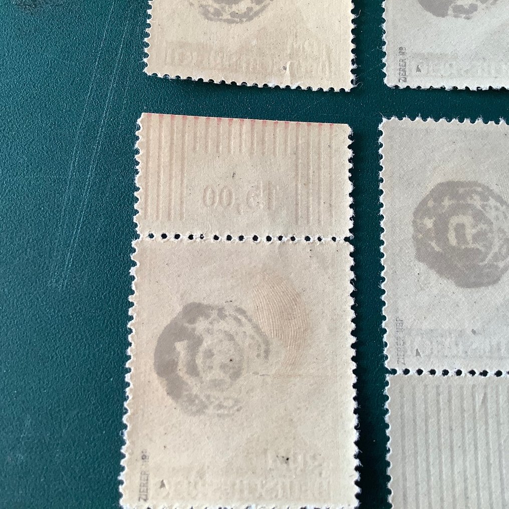 德国 - 本地邮政区 1945 - Lobau：带印刷的品牌价值 - 经过 Zierer BPP 检验 - Michel 22/25 #4.3