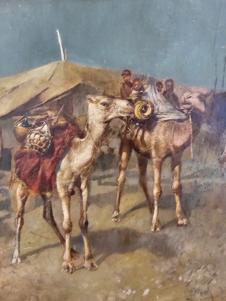 Tito Pellicciotti (1871 - 1950) - Carovana nel deserto #3.1