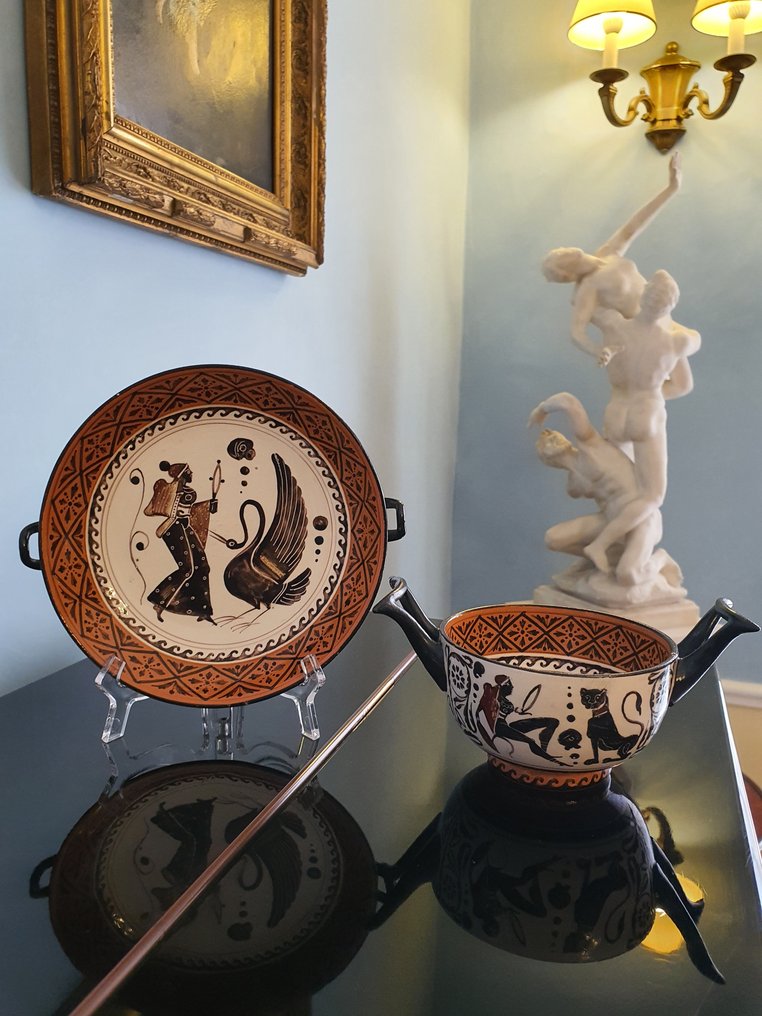 DEL VECCHIO NAPOLI - 杯子和碟子 (2) - Kylix e Kantharos - 陶器 #2.1