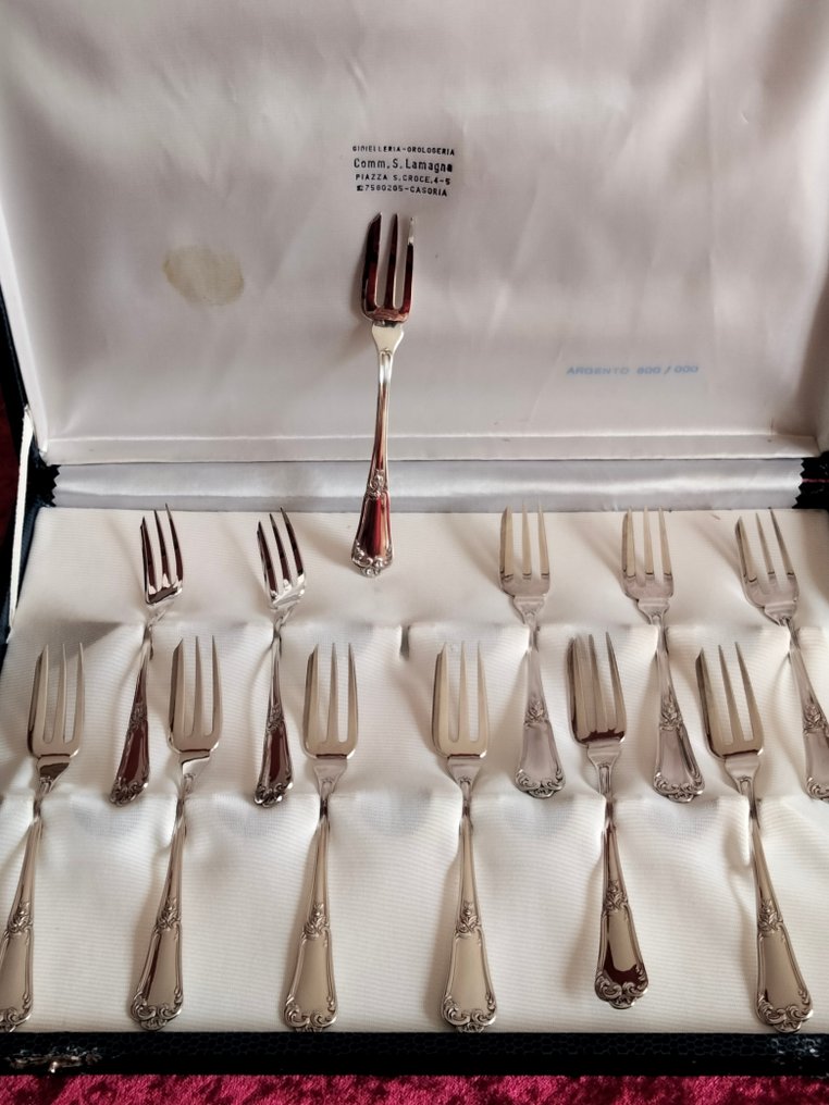 Cake fork (12) - .800 silver #1.2