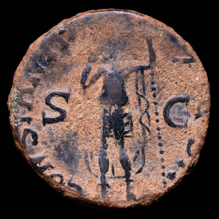Cesarstwo Rzymskie. Klaudiusz (41-54 n.e.). As from Rome mint 41-50 AD - CONSTANTIAE  AVGVSTI, Constantia.  (Bez ceny minimalnej
) #1.2