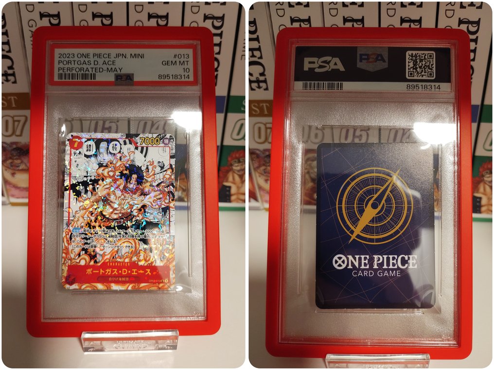 Saikyo Jump - One Piece Mini Promo - 2 Graded card - HOLO Manga Alt Art - 1x Portgas D. Ace + 1x Shanks - PSA 10 #2.2