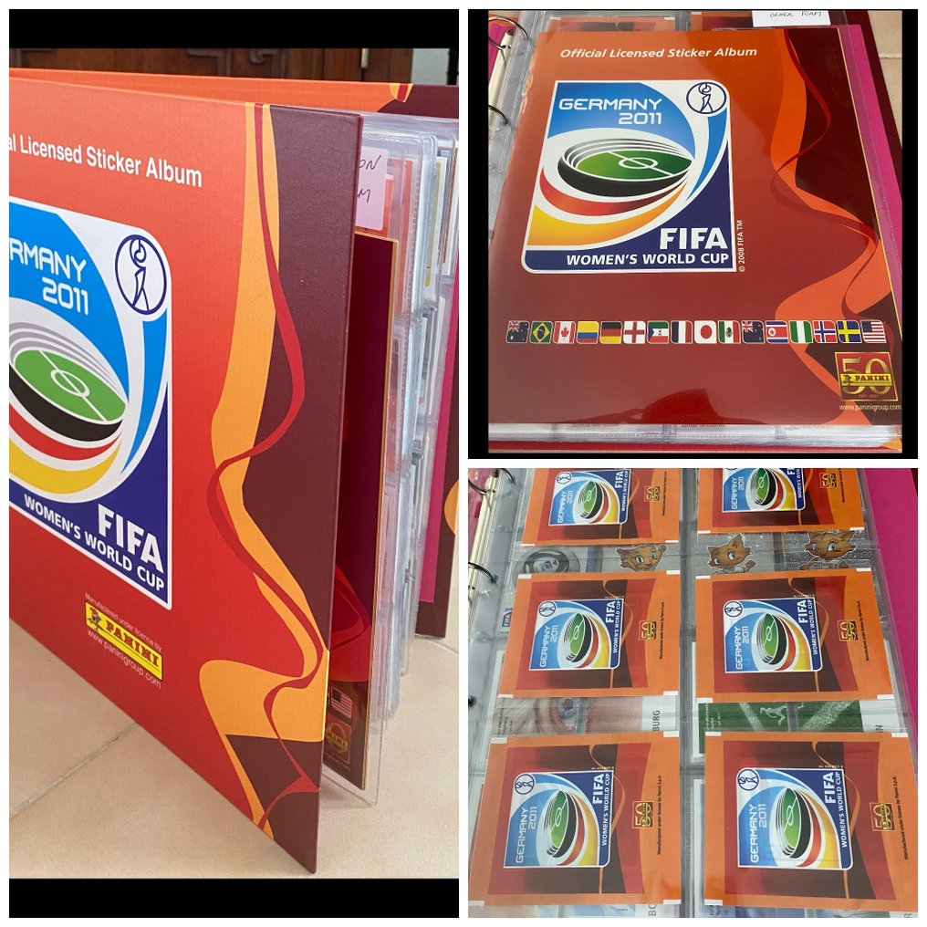 帕尼尼 - World Cup Women 2011 - 6 Sealed packs + Empty album + complete loose sticker set #1.1