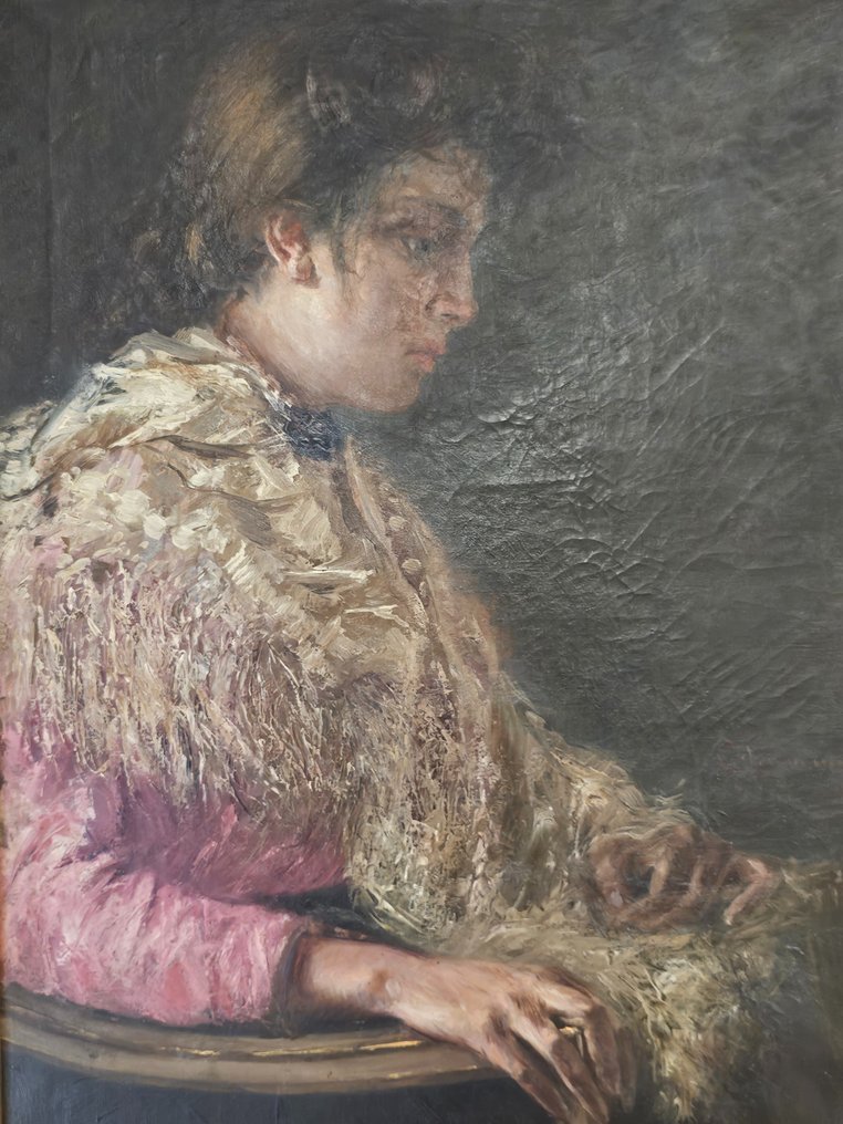 Giuseppe Lamonica (1862-post 1916) - Profilo femminile #3.1