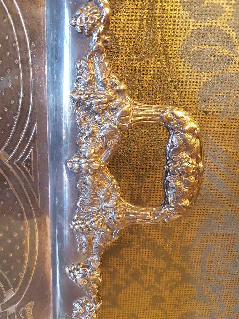 Serving tray - Silver plated / Gilt #3.1