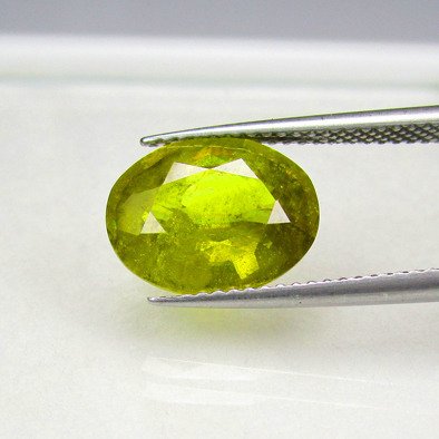 1 pcs  绿色, 黄色 榍石  - 4.29 ct - 国际宝石研究院（IGI） - 美丽的色彩 #1.2