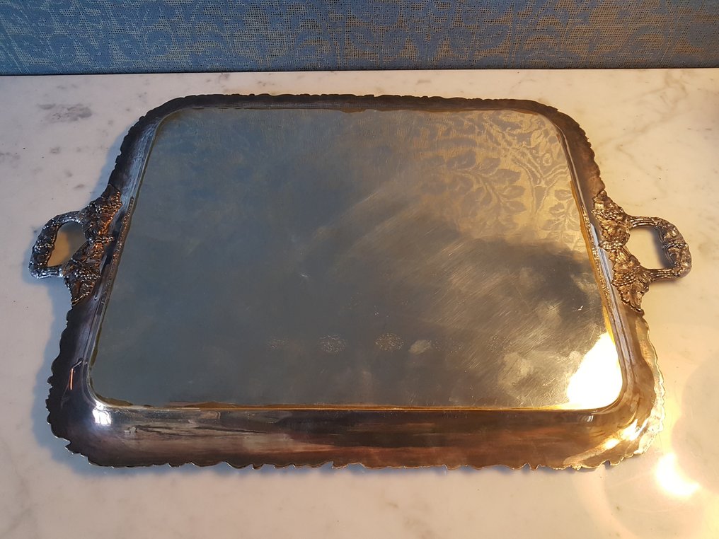 Serving tray - Silver plated / Gilt #2.2
