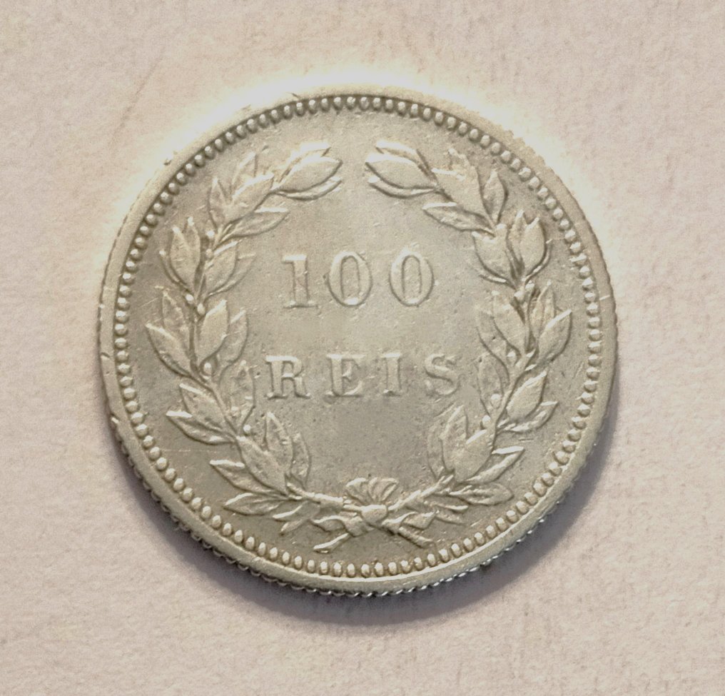 Portogallo. Carlo I del Portogallo (1889-1908). 100 Reis - 1894 - Muito Rara #1.2