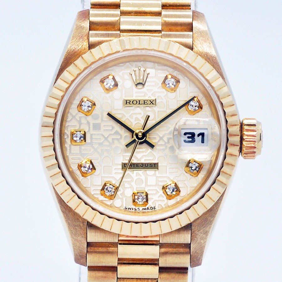 Rolex - 18K Oyster Perpetual Datejust Ladies Diamonds - Ref. 69178 - Femei - 1990-1999 #1.1
