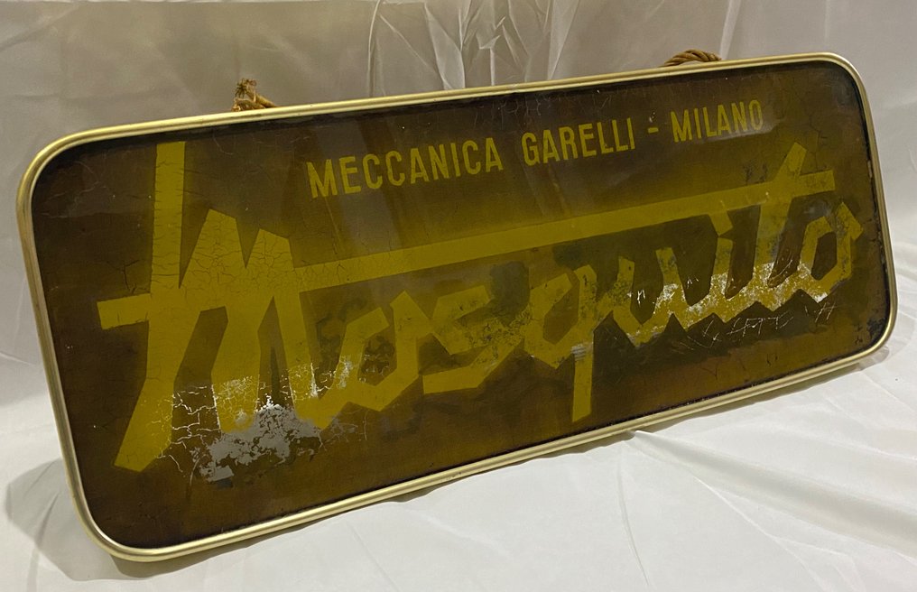 Garelli Milano Panneau anti-moustique - Garelli - Insegna Garelli anni ‘50 - 1950 #2.1