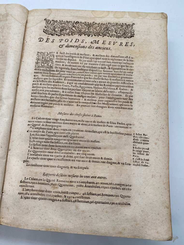 Pline second; Antoine Pinet - L'Histoire Du Monde,. De C. Pline Second, Collationee & Corrigee & Enrichee d'Annotations - 1625 #2.1