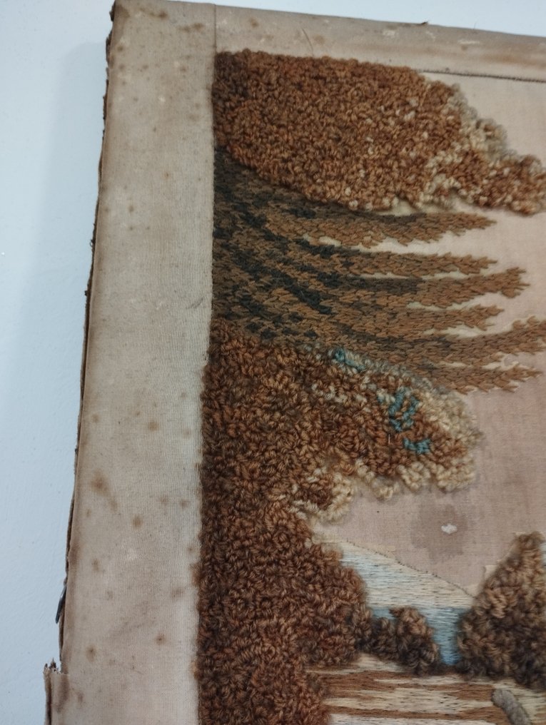 Wandteppich  - 48 cm - 58 cm - Wandteppich aus dem 19. Jahrhundert #3.2