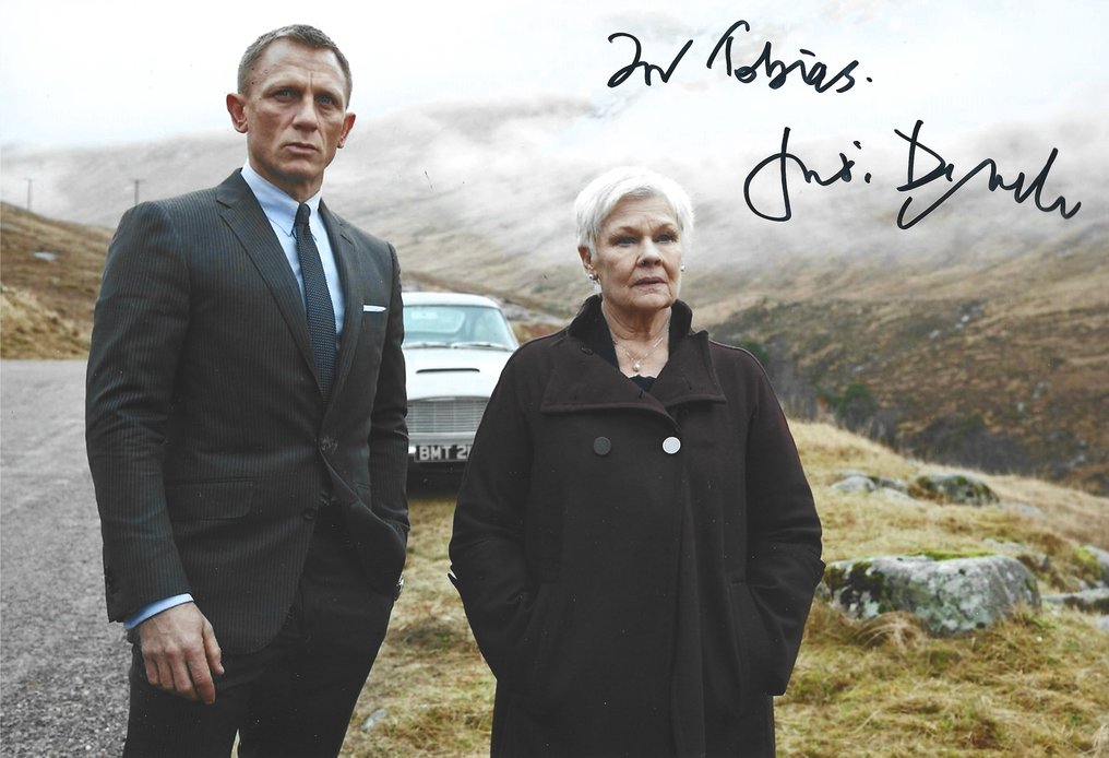 Signed; Rosamund Pike & Judi Dench - Bond Girls, photo (signed) of Rosamund Pike & photo (signed) from Judi Dench - 2010 #1.1