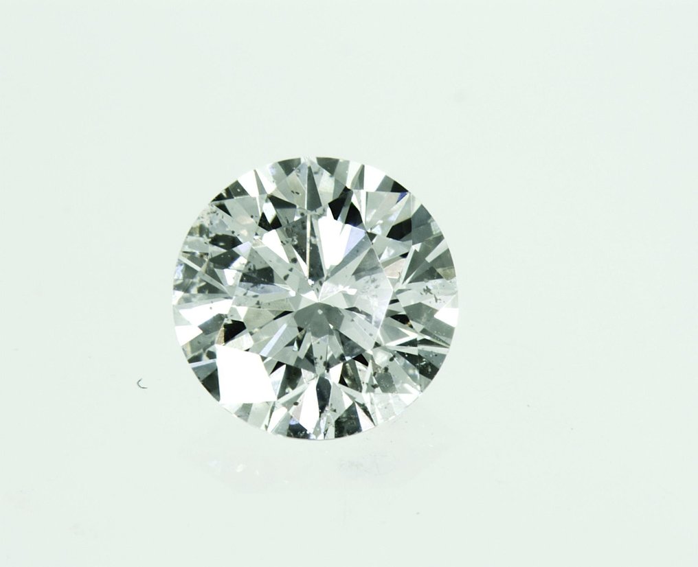 1 pcs Diamante  (Naturale)  - 0.74 ct - Rotondo - D (incolore) - SI2 - Gemewizard Gemological Laboratory (GWLab) #1.1