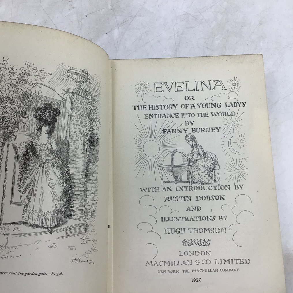 Fanny Burney /Hugh Thomson (ill) - Evelina, or the History of a Young Lady's Entrance into the World - 1920 #1.2