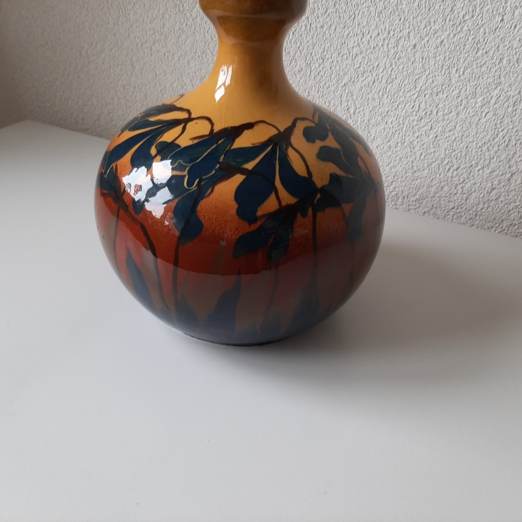Haagsche Plateelfabriek Rozenburg - Vase  - Töpferware #1.2