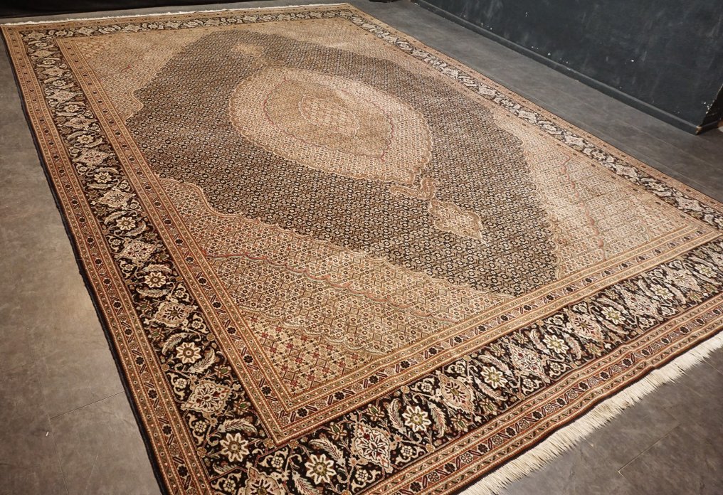伊朗大不里士 - 地毯 - 392 cm - 297 cm - 鯕魚與絲綢 #3.2