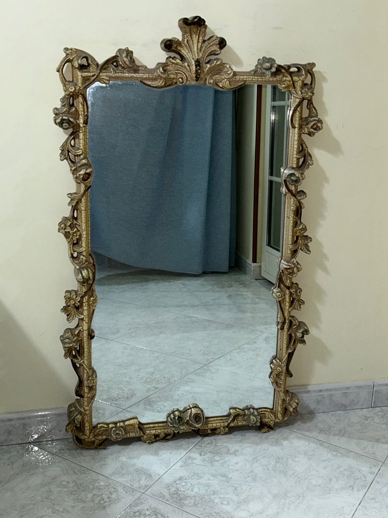 Consola - veneciano con espejo - Madera, Mármol #2.1